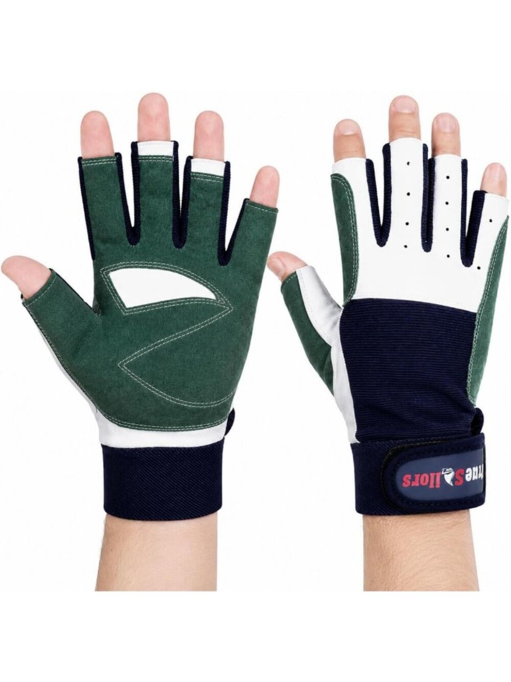 Unisex 3/4 Finger Sailing Gloves - Grip for Yachting, Kayaking, Fishing & Water